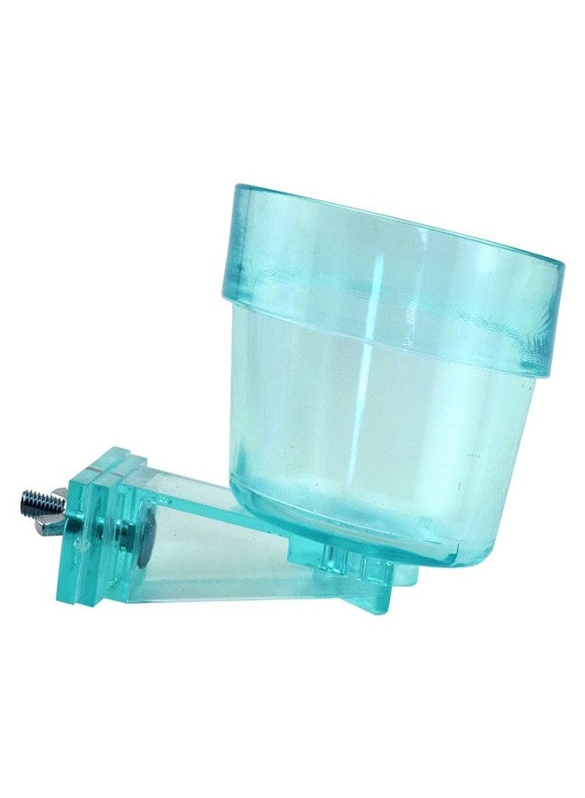 Lixit Quick Lock Removable Cage Bowls for Rabbits, Guinea Pigs, Gerbils, Ferrets, Dogs, Cats, Birds, and Other Small Animals - Made in USA (Blue, 10 Ounce) - Image 1